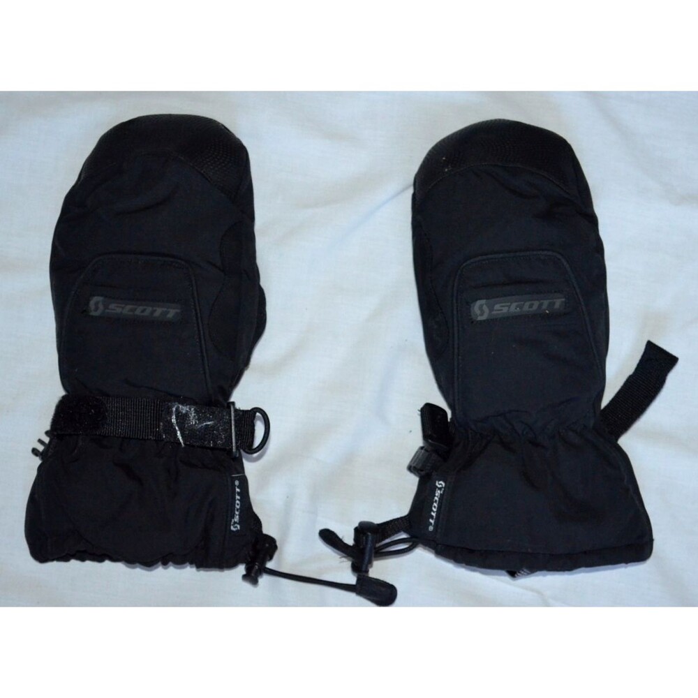 Scott Child Size Large L/6 LG Mittens Black Winter Ski Snowboard Kids Age 5 to 6